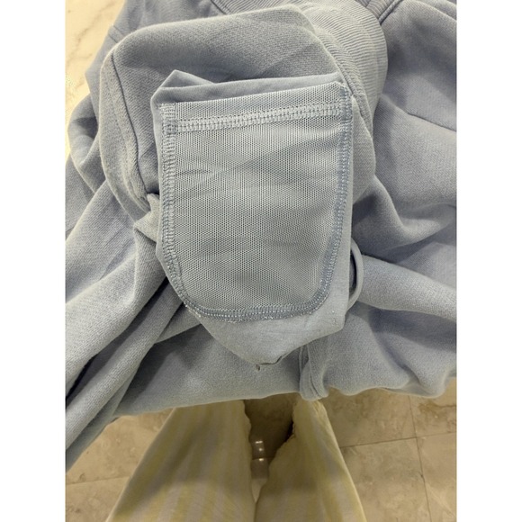 Lululemon Sweatpants Womens 8 Blue Fleece Wide Leg Drawstring Lounge Gym - Picture 6 of 9